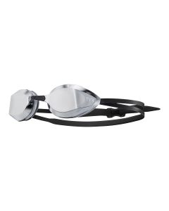 TYR Edge-X Nano Fit Racing  Mirrored Goggles - Silver/Black