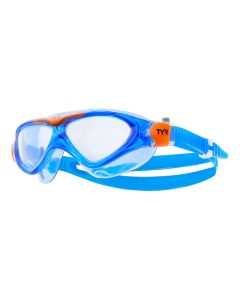 TYR Rogue Youth Fit Swim Mask - Clear/Blue/Orange