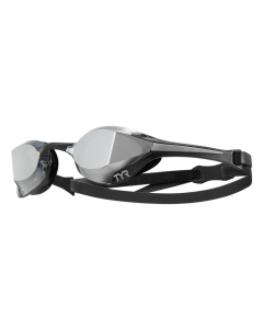 TYR Tracer X Elite Mirrored Goggles - Silver/ Black