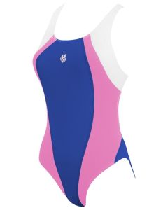 Mad Wave Girls Solution Swimsuit - Blue / Pink 