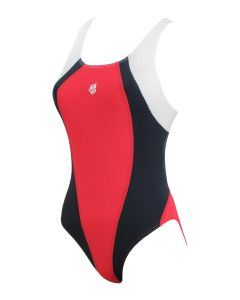Mad Wave Girls Solution Swimsuit - Red / Black