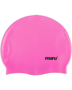 Maru Solid SIlicone Swim Caps Pink A1465