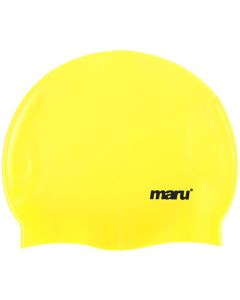 Maru Solid SIlicone Swim Caps Yellow A0840