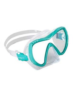Máscara de Mergulho Aqua Lung Visionflex - Transparente / Turquesa - Tamanho para Mulheres