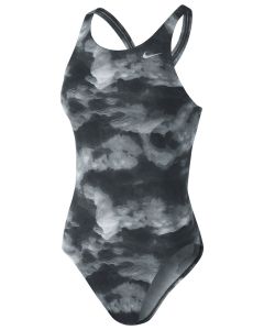Nike Girls Cloud Fastback Tank Swimsuit - Black