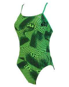 Nike Girls Stardust Swimsuit - Green