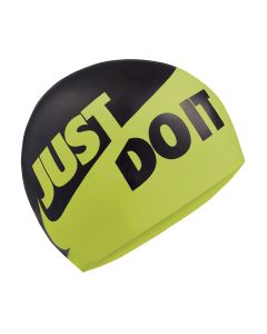 Nike Just Do It Silikonska plavalska kapa - Volt