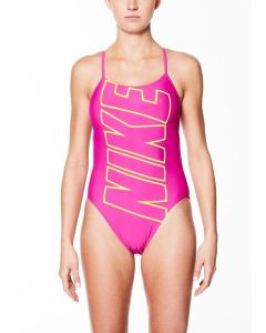 Nike Girls Cut Out One Piece - Pink