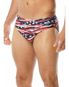 TYR All American Racer Brief - Red/White/Blue