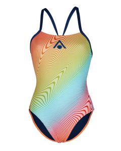Aqua Sphere Essential Tie Back Swimsuit - Multicolour/Navy