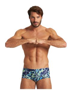 Arena Earth Texture Low Waist Short - Navy/ Green Multi