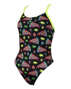Turbo Space Pizza Swimsuit - Yellow