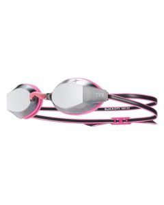 TYR Black Ops 140 EV Racing Mirrored Youth Fit Goggles - Silver/ Pink/ Black