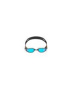Aqua Sphere Kaiman Exo Blue Titantium Mirrored Goggles - Grey/ Blue