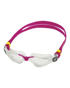 Aquasphere Kayenne Compact Clear Lens Goggles - Transparent/ Raspberry