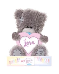 Me to You Tatty Teddy Bear Padded Pink Love Heart 7"