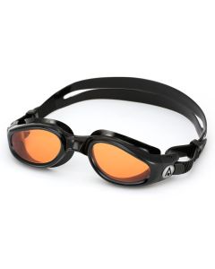 Aquasphere Kaiman Amber Tinted Goggles - Black