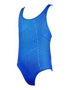 Finis Girl's Maze Bladeback Swimsuit - Blue
