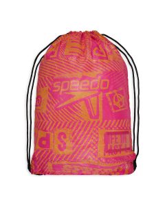Speedo Printed Mesh Bag XU - Radiant Yellow/ Electric Pink