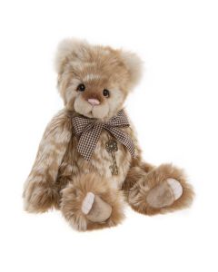 charlie bear   peach cobbler teddy bear