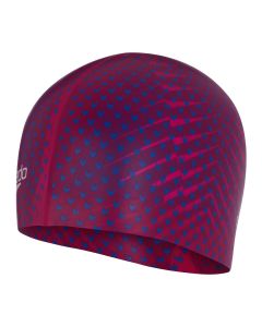 Speedo Reversible Moulded Silicone Cap - Magenta/ Blue Flame