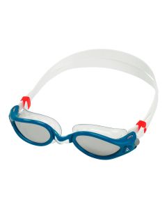 Aquasphere Kaiman Exo Silver Titanium Mirrored Goggles - Blue/ Transparent