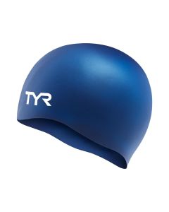 TYR Wrinkle Free Silicone Swim Caps - Navy Blue