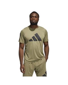 Adidas Men's 3 Bar T-Shirt - Green