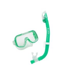 TUSA Mini-Kleio Junior Combo Snorkelling Set - Clear Green