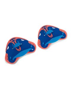 Speedo Finger Paddles - Blue Flame/ Fluro Tangerine/ Pool Blue