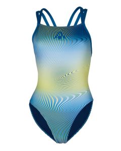 Aqua Sphere Essential Open Back Swimsuit - Lightning Wave