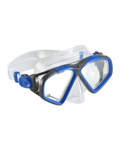 Aqua Lung - Masque d'apnée Hawkeye - Bleu- Gris foncé