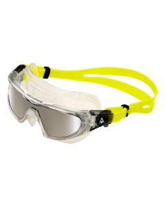 Aquasphere Vista Pro Silver Titanium Mirrored Goggles - Clear/ Yellow