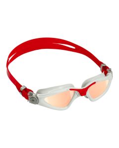 Aqua Sphere Kayenne Iridescent Mirrored Goggles - Grey/ Red