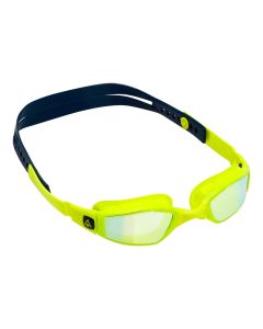 Aqua Sphere - Ninja Yellow Titanium Mirrored Goggles - Lightning Wave