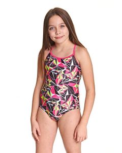 Zoggs Girls Clarity Swimming Costume 