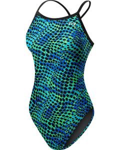 TYR Women's Swarm Diamond Fit Swimsuit - Blue/Green