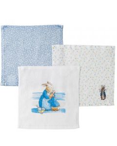 Peter Rabbit Baby Collection Set of 3 Face Cloths