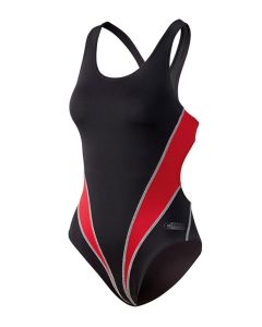 Beco Tight Fit Cut Out Swimsuit - Red / Black