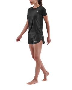 SKINS Series-3 Womens Short Sleeve Top - Black