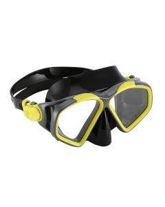 Máscara de Mergulho Aqua Lung Hawkeye - Amarelo Brilhante- Cinzento Escuro