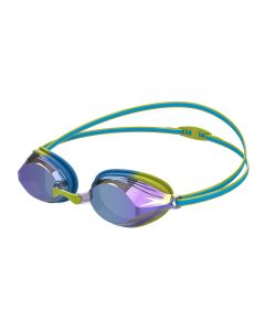 Speedo Vengeance Mirror Junior Goggles - Pool Blue/ Atomic Lime/ Ocean Blue