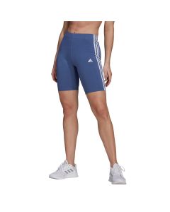 Adidas Women's Essential 3 Stripe 1/2 Tights - Blue