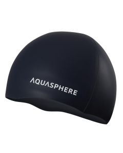 Aquasphere Plain Silicone Cap - Black