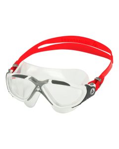 Aquasphere Vista Clear Lens Goggles - White/ Red