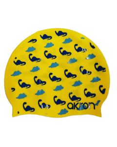 Akron Silicone Swim Cap - Dino Print