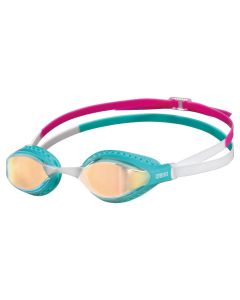 Arena Airspeed Mirrored Goggles - Yellow Copper/ Turquoise