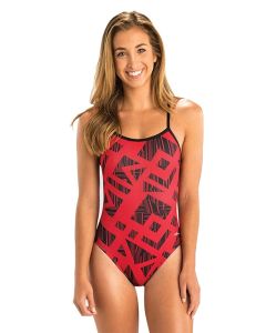 Dolfin Reliance Trax String Back Swimsuit - Red
