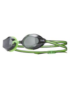 TYR Black Ops 140 EV Racing Youth Fit Goggles - Smoke/ Green/ Black