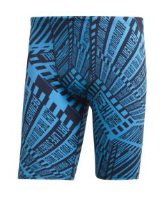 Adidas Men's Pro Graphic Swim Jammer - Blue